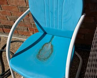 Retro style metal chair