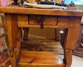 Rustic side table