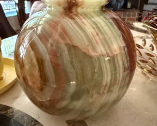Green Onyx vase