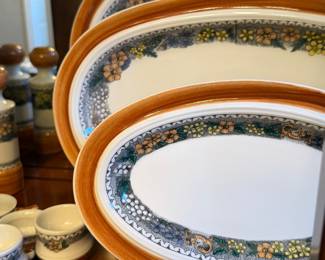 Goebel Burgund serving trays