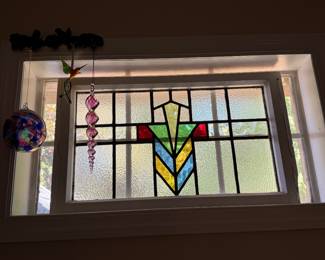 Smaller Arts & Crafts style stained glass