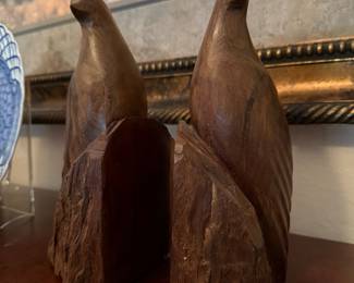 Ironwood MCM quail bookends