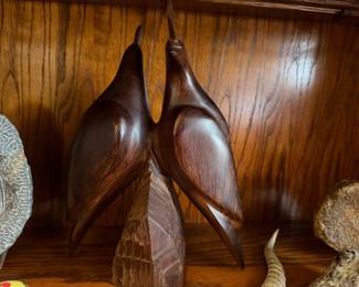 Ironwood MCM Quail Sculpture