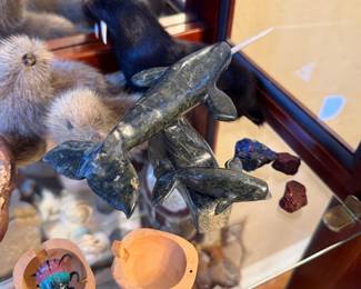 Soapstone narwhal