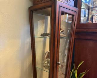 Pedestal Curio Cabinet