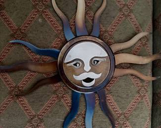 Metal sun art