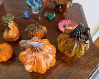 Blown glass pumpkins