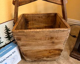 Antique Chinese Water/Grain wooden basket