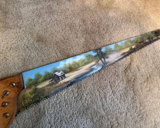 Hand painted saw