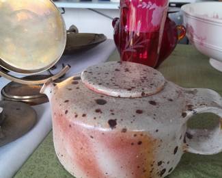 Pottery pitcher