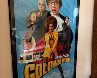 Autographed Mike Myers poster 