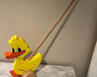 18 Primitive Puddle Duck PushAlong Toy