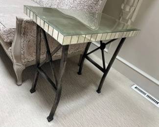 18 Mirror Top Accent Table