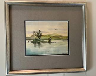 18 Eve Anderson Inlet Watercolor Landscape