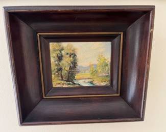 18 Woodstock Workshop Street Landscape Oil