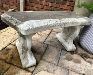 18 Smith Garden Concrete Curved Garden Bench