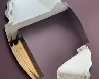 18 Scalloped Beveled Wall Mirror