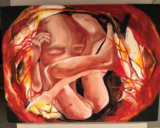 18 Elisa Kalb Womb Entombed XL Original Canvas