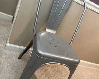 18 Faux Tolix Metal Side Chair