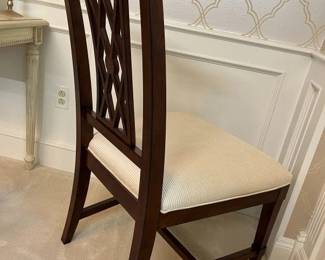 18 Ethan Allen Aviana Townhouse Upholstered Side Chair Rear