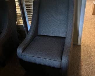 Grey upholstery chair