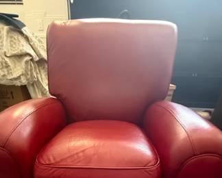 Red Leather Recliner