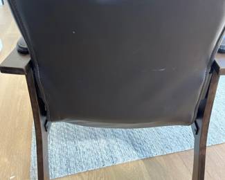 Back of Pair of Lazboy Leather Chairs