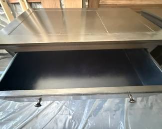 Top of Nightstand With Open Drawer
