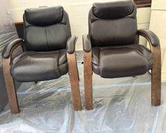 Pair of Lazboy Leather Chairs