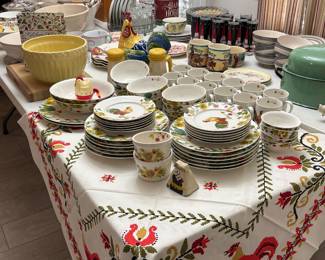 Chicken china service for 12