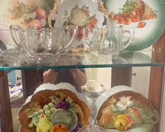 Antique Bavarian fruit plates