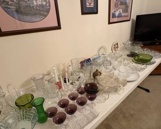 Lots of glass and crystal