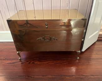 Vintage brass chest
