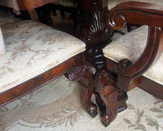 Detail of dining table base