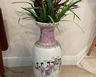 #15-$80 Asian oversized vase 24x10 