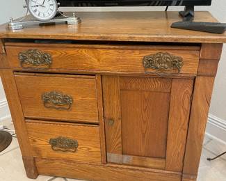#25 - $150 Antique Oak Washstand