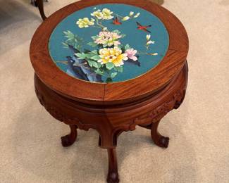 16 -$160 Asian plant stand  enamel top 16x19