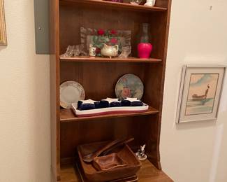 #30-$220 Ethan Allen colonial bookshelve / cabinet 7'x24x18