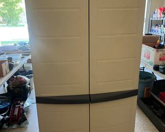 Plastic Garage Storage Cabinets made by Workforce (eight total)