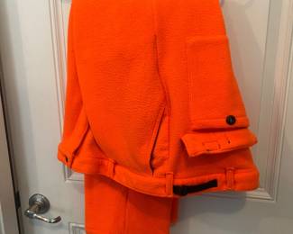 Hunting Pants - Blaze Orange Fleece