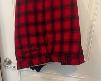 Vintage Woolrich Red and Black Buffalo Plaid trousers/pants