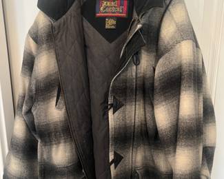 Plaid Quilted Black/Grey Dual Control Jacket