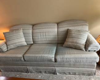 Couch with pillows - spot free and with no signs of wear and tear