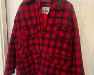 Vintage Red and Black Woolrich Plaid Shirt-Jacket