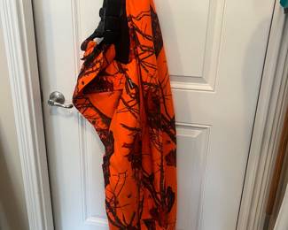 Mossy Oak Blaze Orange Hunting Bib-Overalls