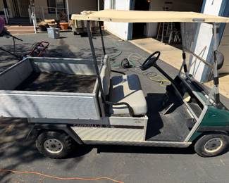 Gas powered with electric dump bed