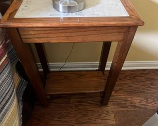 OakSide Table with Tile Inlet