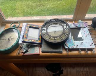 Assorted Clocks and Frames