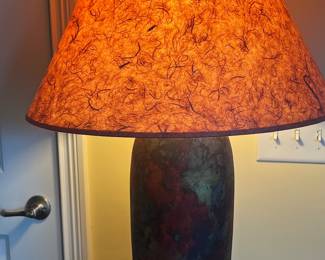 Artisan Lamp with Sculptured Shade