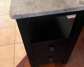 Modern Side Table with Concrete Look Top